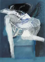 Teresa Pągowska, Bez tytułu, 1989 r., 1989, pastel, akryl. papier