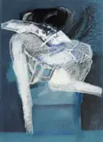Bez tytułu, 1989 r. by Teresa Pągowska, 1989, pastel, akryl. papier, sold Nov 2020