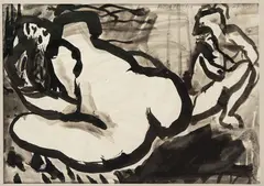 Kazimierz Podsadecki, Akt, 1996 r., 1996, tusz, papier