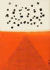 Józef Hałas, Bez tytułu, 1991 r., 1991, gwasz, papier