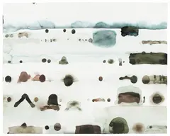 Jan Tarasin, Pejzaż- pismo I, 1993 r., 1993, akwarela, papier, 39