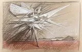 Bez tytułu, 1988 r. by Franciszek Starowieyski, 1988, pastel, papier, 32, sold Nov 2020