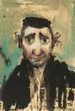 Józef Charyton, Portret Żyda, 1966 r., 1966, tusz, akwarela, papier