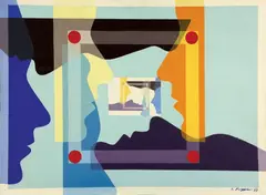 Stefan Krygier, Okno I, 1993, 1993, olej, płótno