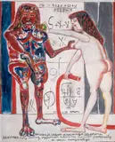 Eugeniusz Markowski, Perpendicular, 1990, 1990, olej, płótno