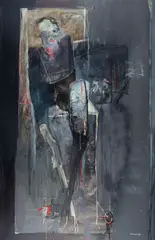 Henryk Cześnik, Sala 35, 1987, 1987, olej, płótno
