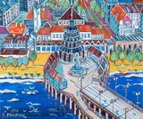Sopot, 2018 by Edward Dwurnik, 2018, akryl, płótno, sold Oct 2020