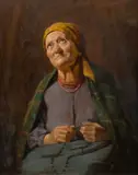 Mieczysław Reyzner, Para portretów, olej, sklejka