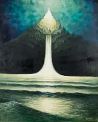 Bogdan Stodulny, Bez tytułu, 1988 r., 1988, olej, płótno