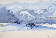 Stephan Filipkiewicz, Zakopane, akwarela, gwasz, papier