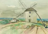 Henri Epstein, Pejzaż z wiatrakiem