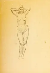 Ludwik Maciąg, Akt, ołówek, papier, 29