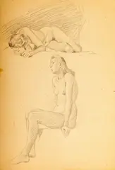 Ludwik Maciąg, Studium aktów, ołówek, papier, 29