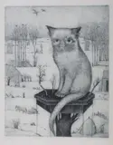 Ryszard Stryjec, Kot zimą, 1982 r.
