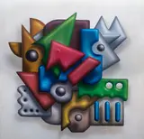 Maciej Mackiewicz, Forma 4K, 2019, 2019, olej, płótno