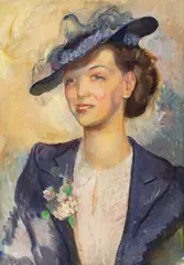 Antoni Michalak, Portret kobiety, 1939 r., 1939, olej, płótno