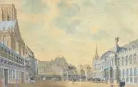Widok Liège, 1741 by Jan de Beijer, 1741, tusz, akwarela, gwasz, papier, 19, sold Jul 2020