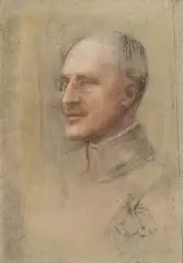Zbiór kart ze szkicownika by Jadwiga Matawowska, 6 sztuk: 3 portrety męskie, portret chłopca, portret kobiety, motyle pastel, papier (1 praca na płótnie), różne formaty, sold Jul 2020