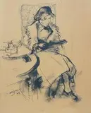 Henryk Hayden, Siedząca kobieta (pani Hayden), 1949