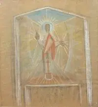 Jean Lambert-Rucki, Chrystus, pastel, węgiel, papier