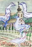 Edward Dwurnik, Na pamiątkę, 2017, 2017, akwarela, tempera, papier