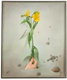 Jacek Mieliwodzki, Kwitnąca ręka, 1987 r., 1987, olej, płótno