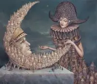 One human minute by Tomasz Sętowski, olej, płótno, sold Jun 2020