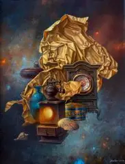 Edward Szutter, Obraz CLX, z cyklu "Pod pozorem codzienności", 2018, 2018, olej, płótno