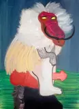 Martyna Czech, Autist artist narcism, 2017, 2017, olej, płótno