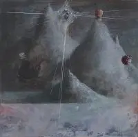 Łukasz Huculak, Gwiazdy, 2018, 2018, olej, deska