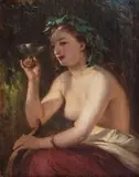 Aleksander Kotsis, Bachantka, 1873 r., 1873, olej, płótno