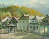 Władysław Lizut, Kazimierz nad Wisłą, 2002 r., 2002, olej, płótno