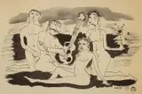 Otto Axer, Muzykowanie na plaży, 1973 r.