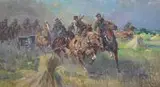 Wojciech Kossak, Bateria Konna na pozycję