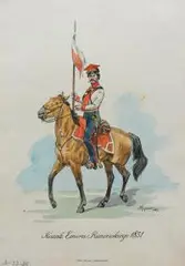 Stanisław Gepner, Kozak Emira Rzewuskiego 1831, 1936 r., 1936, druk kolorowany