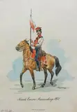 Stanisław Gepner, Kozak Emira Rzewuskiego 1831, 1936 r., 1936, druk kolorowany