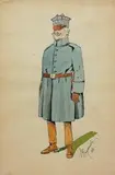 Stefan Pajączkowski, Hallerczyk, 1919 r., 1919, akwarela, papier