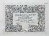 Jan Wojnarski, PATENT OFICERSKI, akwaforta, papier