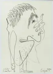 Józef Szajna, Artysta Kantor, 1970 r., 1970, kredka, papier