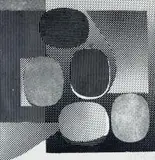 Henryk Stażewski, Kompozycja abstrakcyjna (Owale), litografia, papier