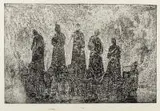 Jan Góra, Postacie IV, 1964 r., 1964, technika metalowa, papier