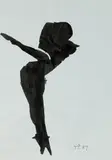 Teresa Pągowska, Bez tytułu, 1987 r., 1987, tusz, papier
