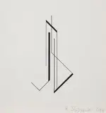 Henryk Stażewski, Kompozycja geometryczna, tryptyk, 1984 r., 1984, serigrafia, papier, 14