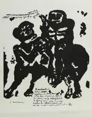 Eugeniusz Markowski, Postacie, 1990 r., 1990, litografia, papier