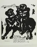 Eugeniusz Markowski, Postacie, 1990 r., 1990, litografia, papier