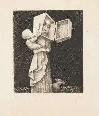 Ex libris Liucijos, 1976 r. by Stasys Eidrigevičius, 1976, akwaforta, papier, 12, sold Apr 2020