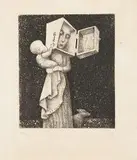 Stasys Eidrigevičius, Ex libris Liucijos, 1976 r., 1976, akwaforta, papier, 12