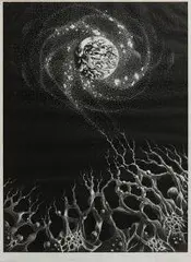 Genesis III, 1979 r. by Jerzy Znamierowski, 1979, metaloryt trawiony, papier, sold Apr 2020