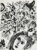 Litografie Chagalla, książka by Marc Chagall, 11 litografii w środku + okładka (litografia), sold Apr 2020