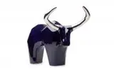 Jakub Niewdana, Krowa Ankole-Watussi, z serii Safari, 2018, 2018, ceramika szkliwiona i platynowana